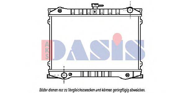 AKS DASIS 070990N Радіатор, охолодження двигуна