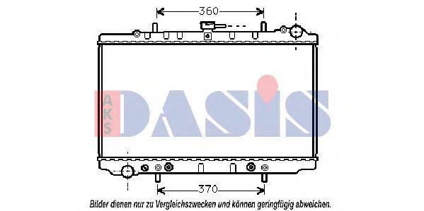 AKS DASIS 071790N Радіатор, охолодження двигуна