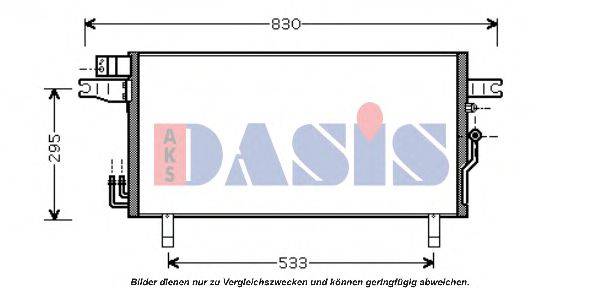 AKS DASIS 072032N Конденсатор, кондиціонер