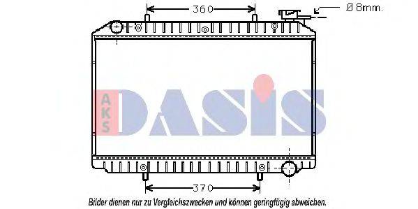 AKS DASIS 072340N Радіатор, охолодження двигуна