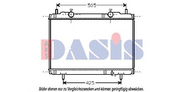 AKS DASIS 080960N Радіатор, охолодження двигуна