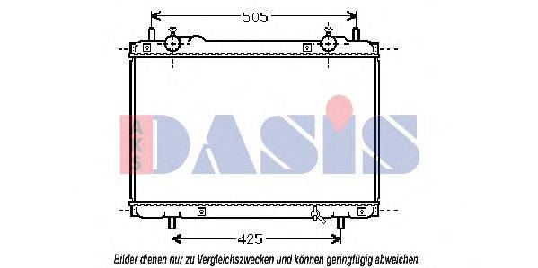 AKS DASIS 081360N Радіатор, охолодження двигуна