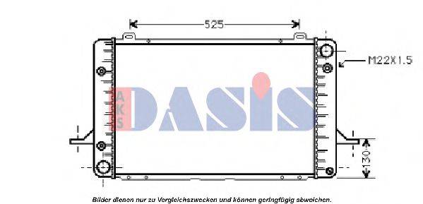 AKS DASIS 090430N Радіатор, охолодження двигуна