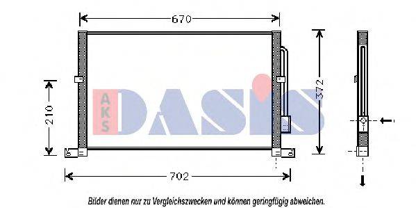 AKS DASIS 092720N Конденсатор, кондиціонер