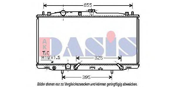 AKS DASIS 100042N Радіатор, охолодження двигуна