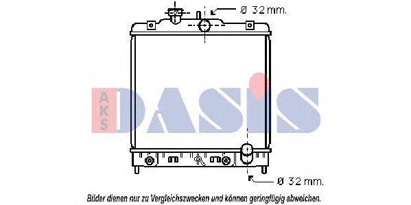 AKS DASIS 100260N Радіатор, охолодження двигуна