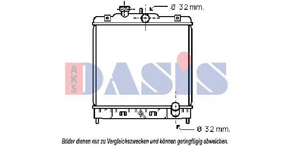 AKS DASIS 100270N Радіатор, охолодження двигуна