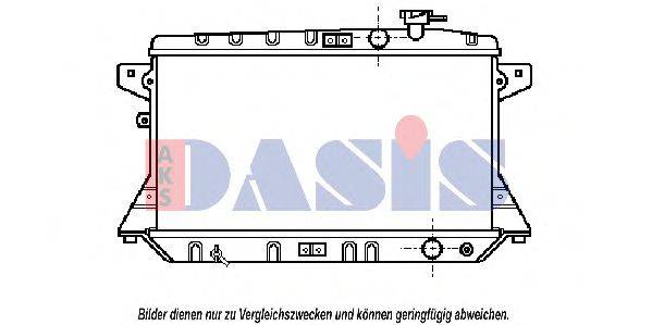 AKS DASIS 100520N Радіатор, охолодження двигуна