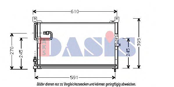 AKS DASIS 102150N Конденсатор, кондиціонер