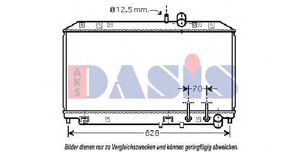 AKS DASIS 110046N Радіатор, охолодження двигуна