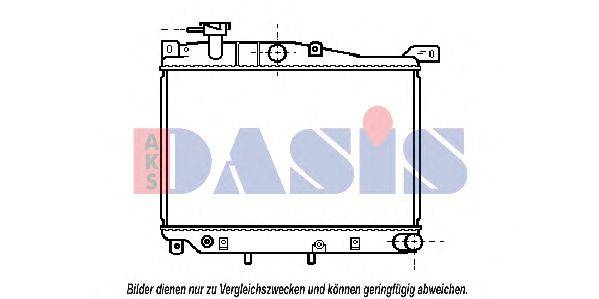 AKS DASIS 110050N Радіатор, охолодження двигуна