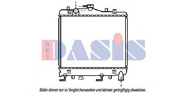 AKS DASIS 110460N Радіатор, охолодження двигуна