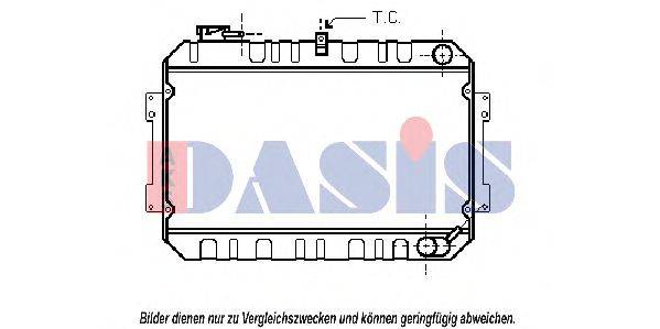 AKS DASIS 110870N Радіатор, охолодження двигуна