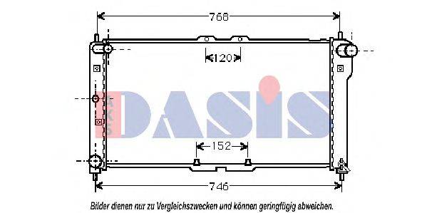 AKS DASIS 111160N Радіатор, охолодження двигуна