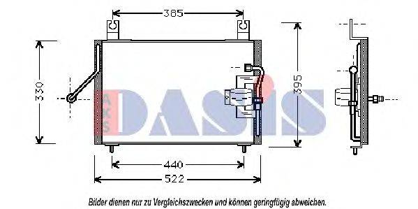 AKS DASIS 112005N Конденсатор, кондиціонер