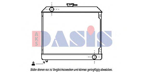 AKS DASIS 120110N Радіатор, охолодження двигуна