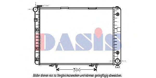 AKS DASIS 120350N Радіатор, охолодження двигуна