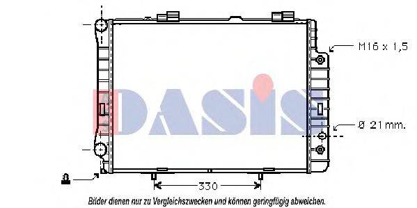 AKS DASIS 121090N Радіатор, охолодження двигуна