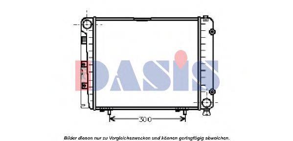 AKS DASIS 121570N Радіатор, охолодження двигуна