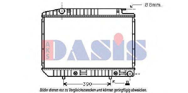 AKS DASIS 121670N Радіатор, охолодження двигуна