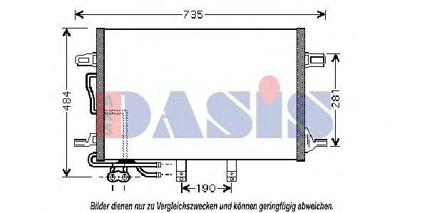 AKS DASIS 122007N Конденсатор, кондиціонер