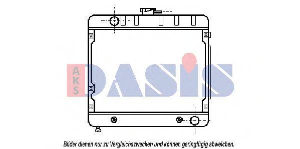 AKS DASIS 122200N Радіатор, охолодження двигуна