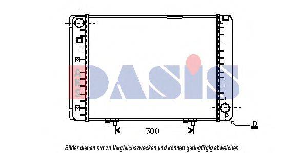 AKS DASIS 122540N Радіатор, охолодження двигуна