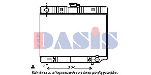 AKS DASIS 122620N Радіатор, охолодження двигуна