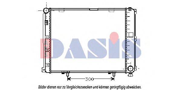 AKS DASIS 122680N Радіатор, охолодження двигуна