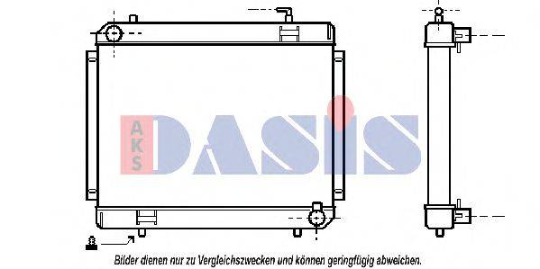 AKS DASIS 130300N Радіатор, охолодження двигуна