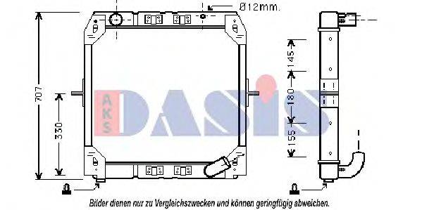 AKS DASIS 131460T Радіатор, охолодження двигуна