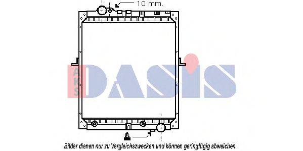 AKS DASIS 132430N Радіатор, охолодження двигуна