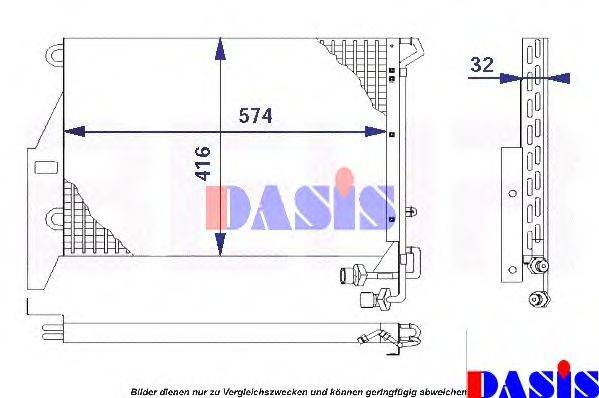 AKS DASIS 133210N Конденсатор, кондиціонер