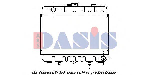 AKS DASIS 133890T Радіатор, охолодження двигуна