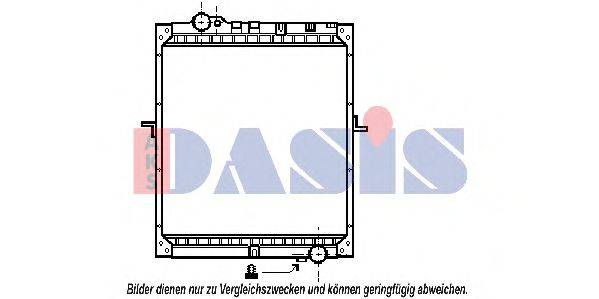 AKS DASIS 134250T Радіатор, охолодження двигуна