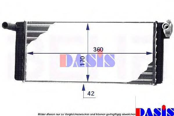 AKS DASIS 139320N Теплообмінник, опалення салону