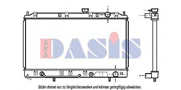 AKS DASIS 140049N Радіатор, охолодження двигуна