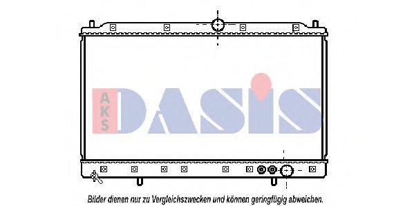 AKS DASIS 140050N Радіатор, охолодження двигуна