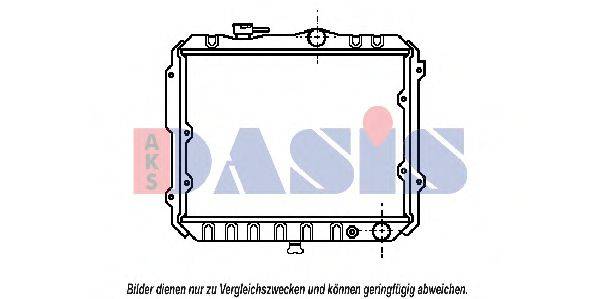 AKS DASIS 140060N Радіатор, охолодження двигуна