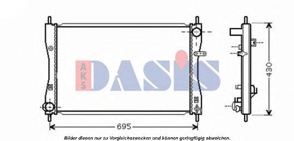 AKS DASIS 140073N Радіатор, охолодження двигуна