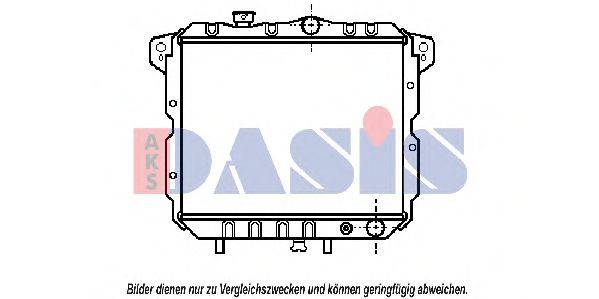 AKS DASIS 140990N Радіатор, охолодження двигуна