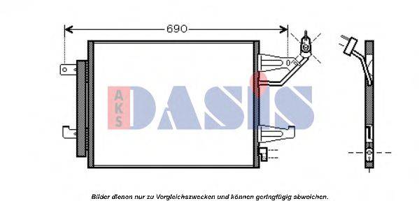 AKS DASIS 142023N Конденсатор, кондиціонер