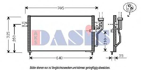 AKS DASIS 142090N Конденсатор, кондиціонер