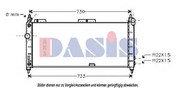 AKS DASIS 150019N Радіатор, охолодження двигуна