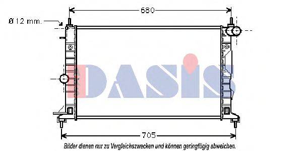 AKS DASIS 150027N Радіатор, охолодження двигуна