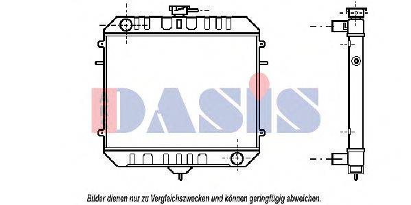 AKS DASIS 150037N Радіатор, охолодження двигуна