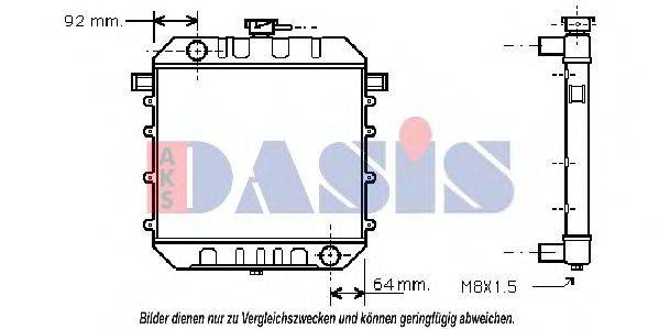 AKS DASIS 150050N Радіатор, охолодження двигуна