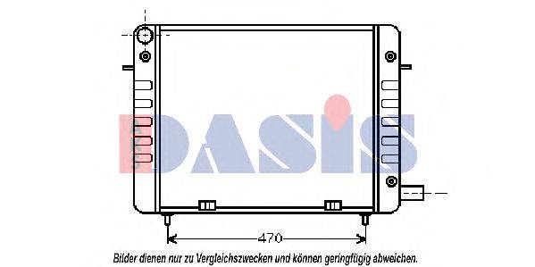 AKS DASIS 150980N Радіатор, охолодження двигуна