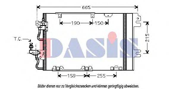 AKS DASIS 152027N Конденсатор, кондиціонер