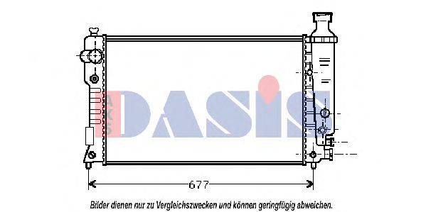 AKS DASIS 160069N Радіатор, охолодження двигуна